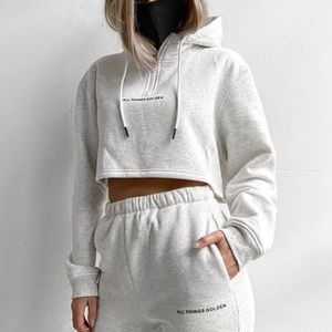 all things golden grey hoodie